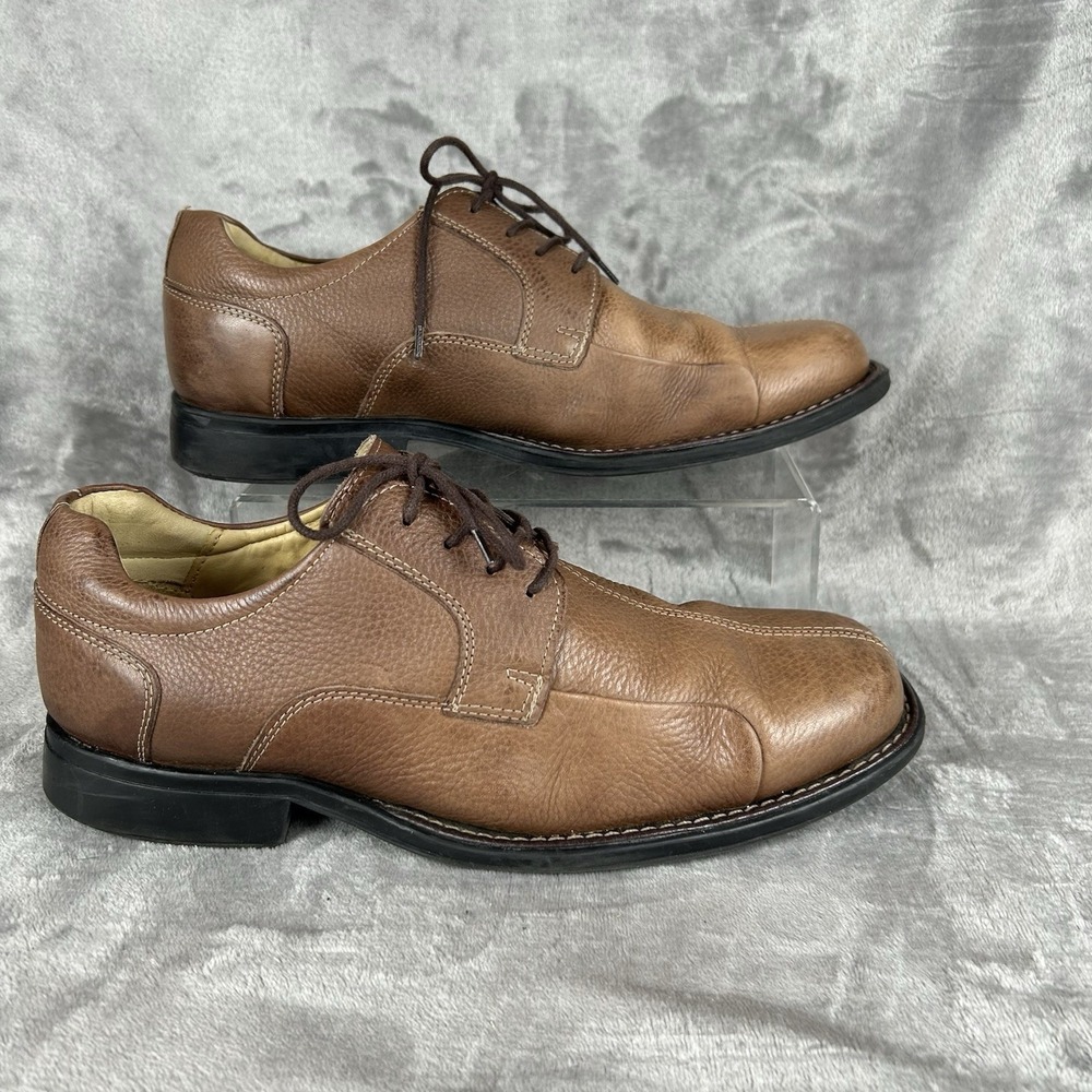 Studio Belvedere Baybridge Derby Shoes Mens 10 EEE Brown Leather Work Casual